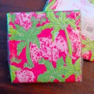 Package of Lilly Pulitzer beverage/cocktail napkins
